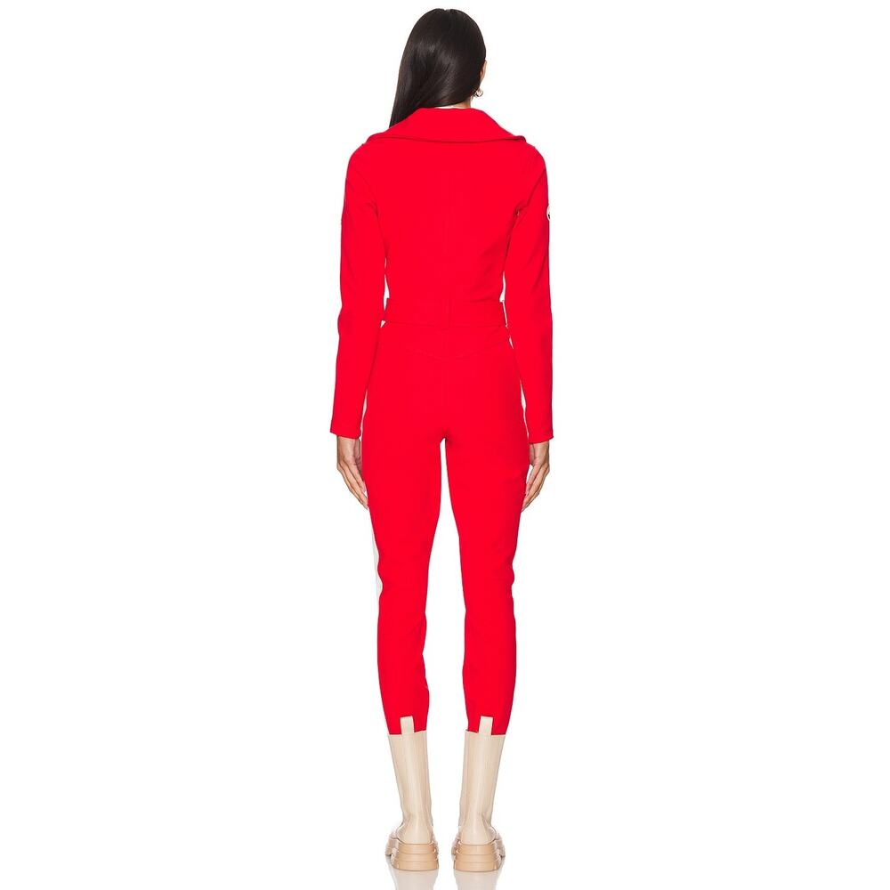 Cordova Ski Suit Snowboarding Waterproof Zip Front Belted Firey Red White Size S - Picture 2 of 16
